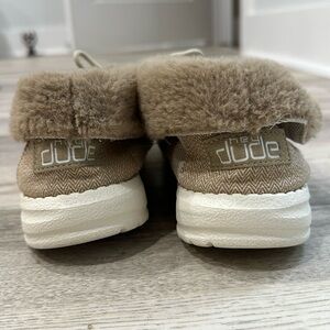 Hey Dudes with Furry Ankle Bootie Shoe
